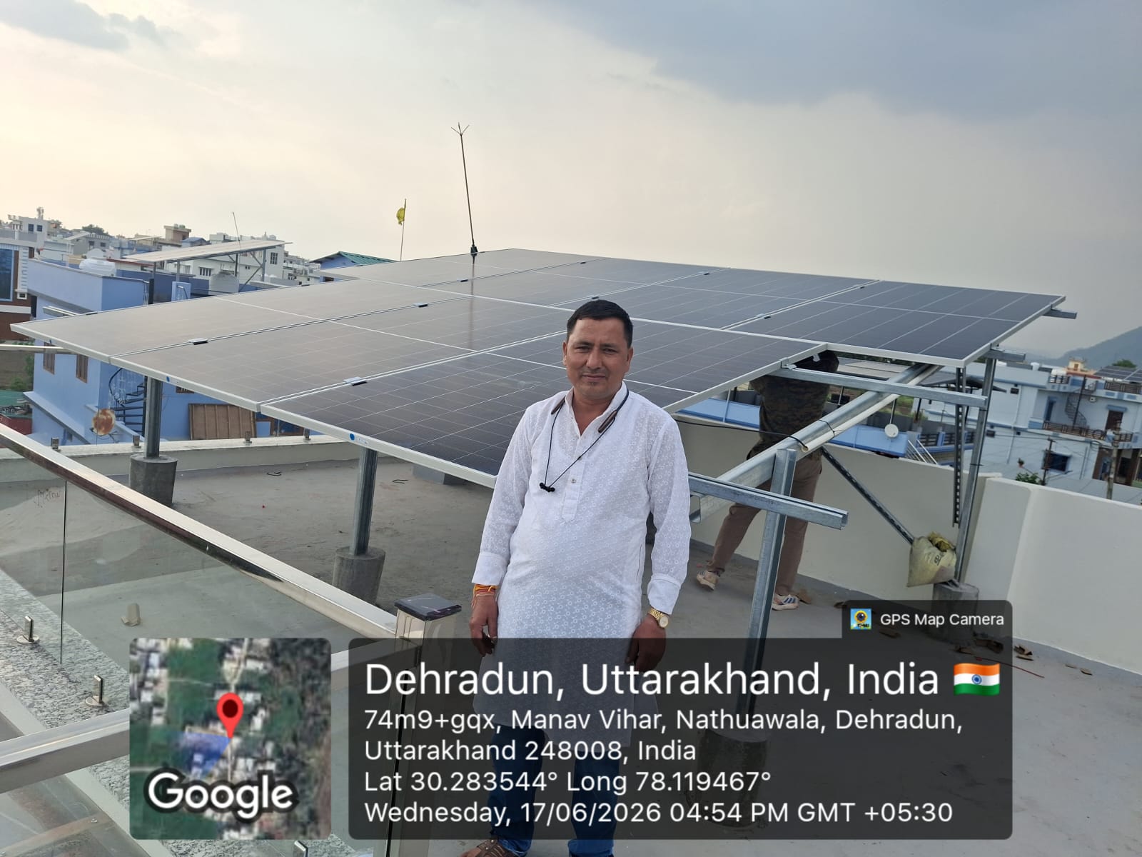 Happy customer 3 with their rooftop solar installation