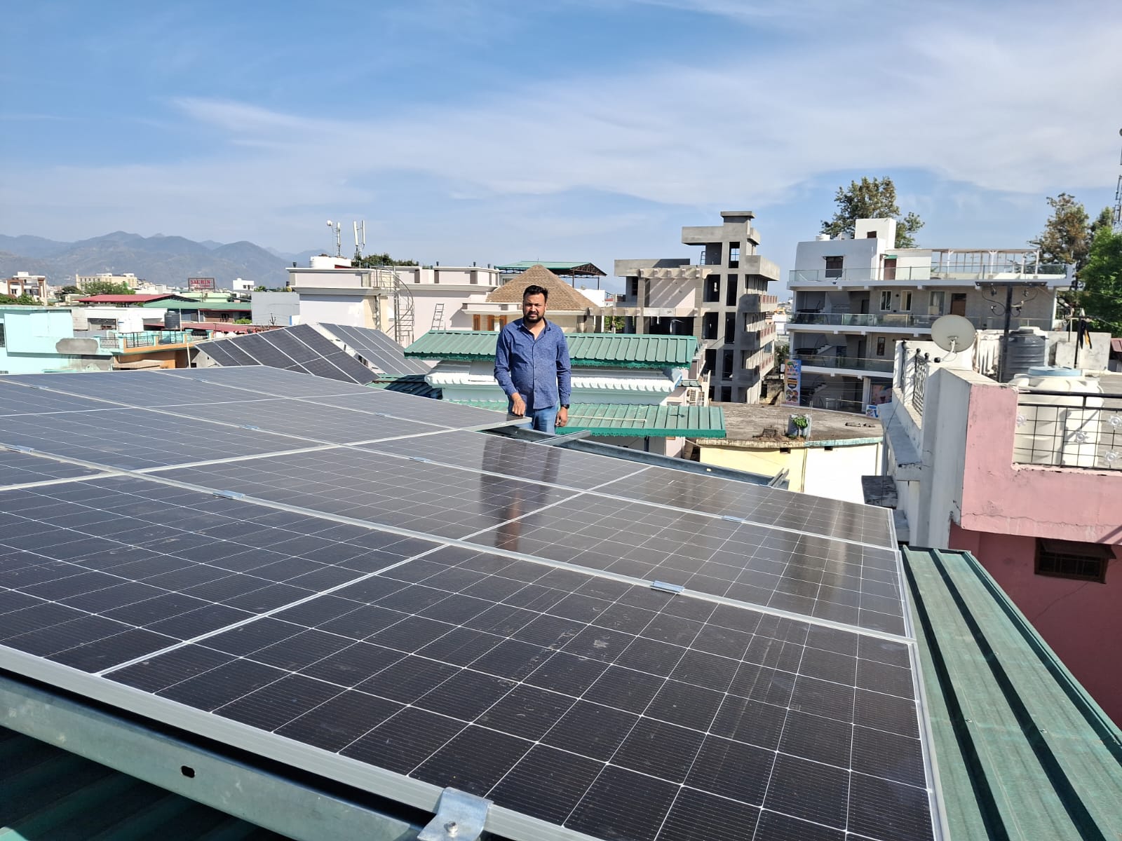 Happy customer 7 with their rooftop solar installation