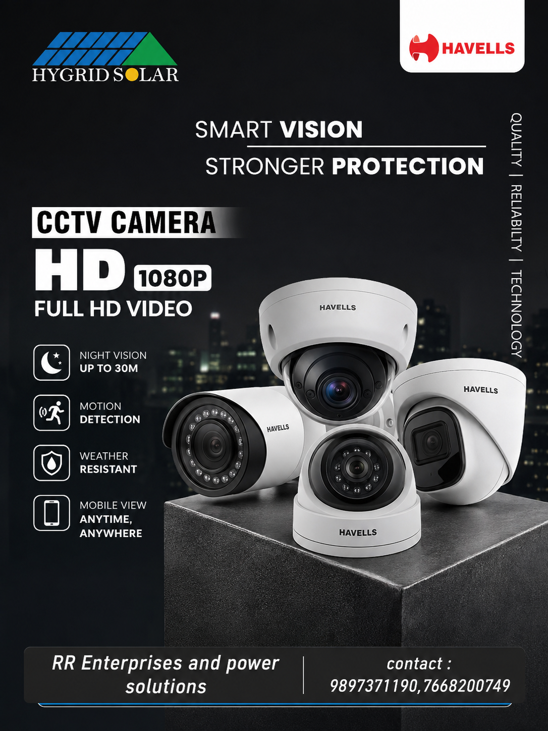 CCTV camera system by RR Enterprises & Power Solutions