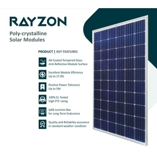 Rayzon poly-crystalline solar module